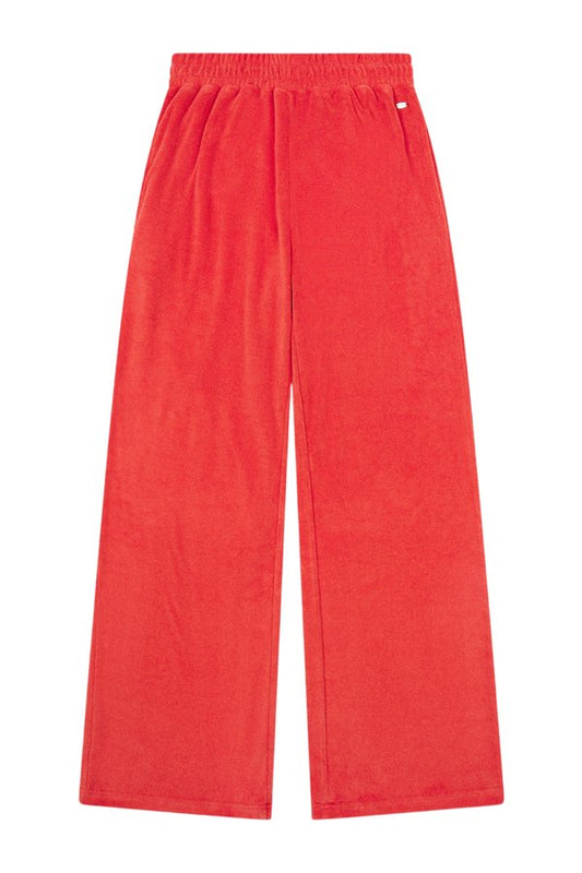 Towelling High Waist Trousers — packshot