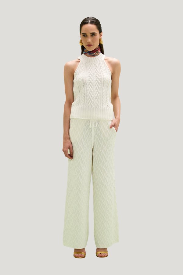 Celia Knit Pants — model front
