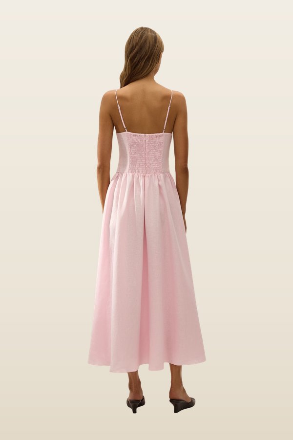 Vares Midi Dress Palazzo — model back