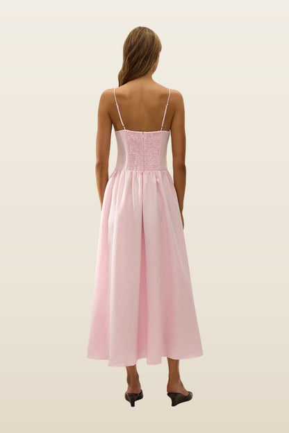 Vares Midi Dress Palazzo — model back