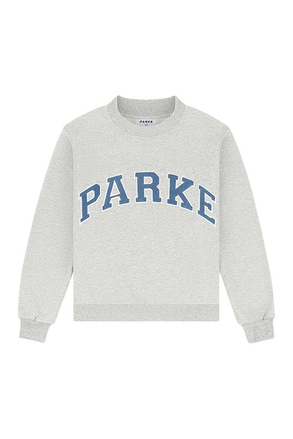 Vintage Denim Varsity Mockneck - Classic Grey + Vintage Denim — packshot
