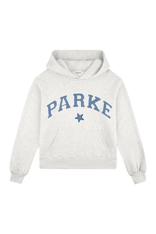 Vintage Star Varsity Hoodie - Heather Grey Star — packshot