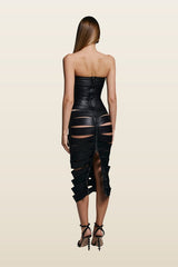 Viper dress midi — model back