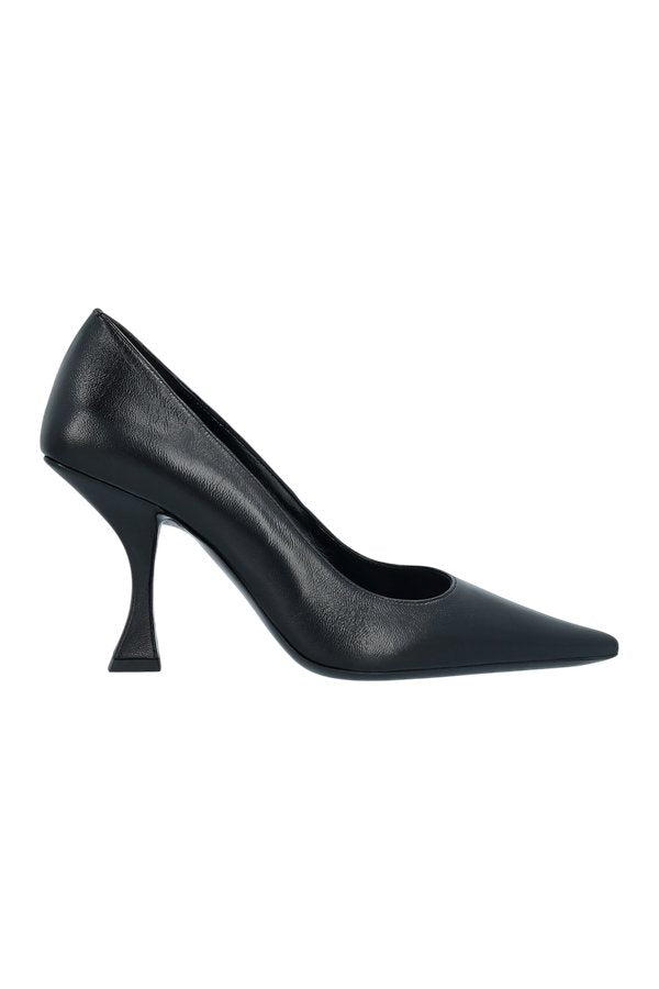 Viva Black Creased Leather Pump — packshot