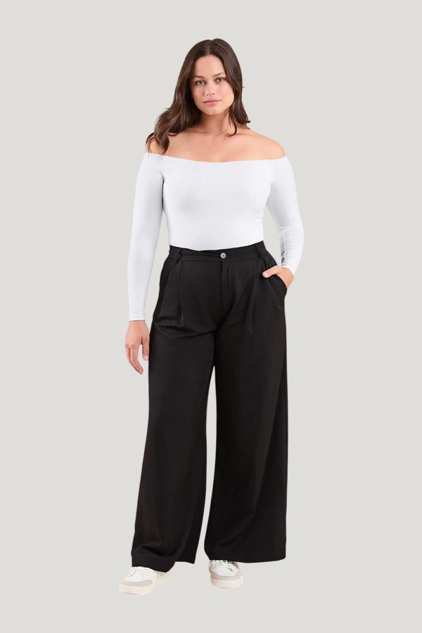 Off The Shoulder Bodysuit — model front