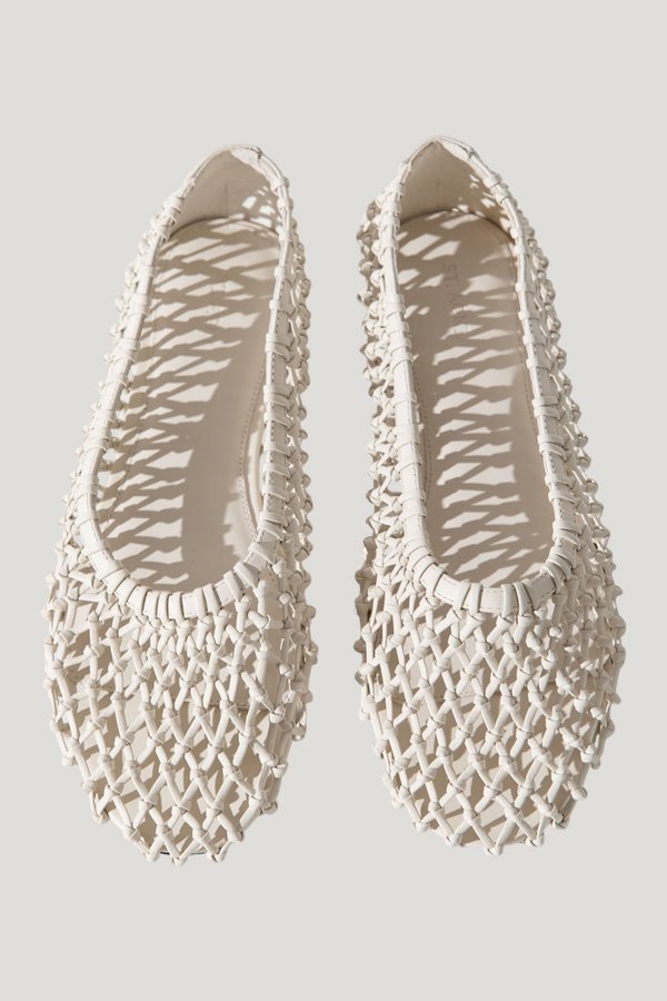 Woven Ballerina Flat — model front