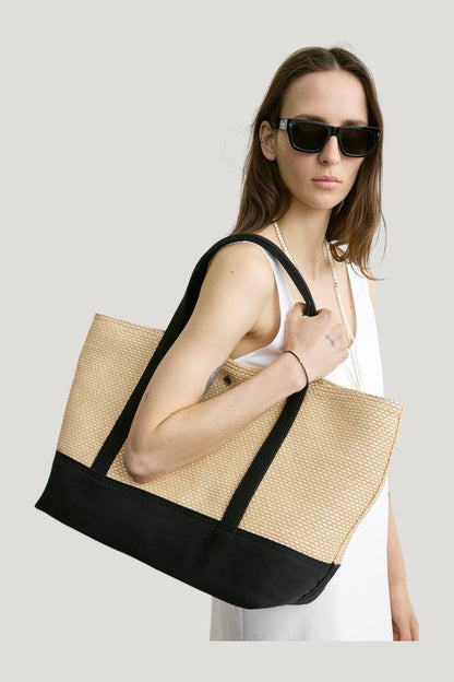 Woven beach tote — extra