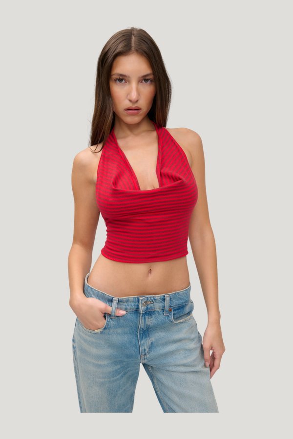 x JENNIE Briar Knit Halter Top — carry 2