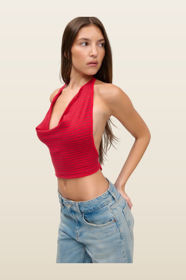 x JENNIE Briar Knit Halter Top — carry 4