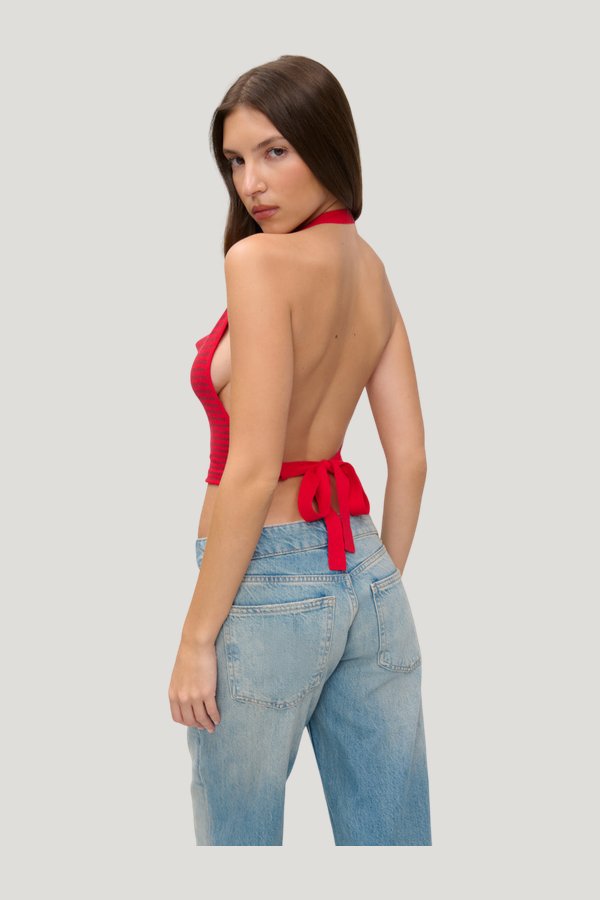x JENNIE Briar Knit Halter Top — carry 5