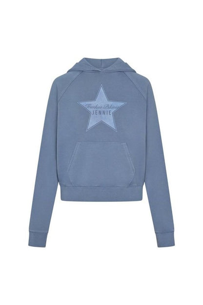x JENNIE Jane Cropped Terry Hoodie — packshot