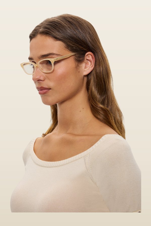 x LEXXOLA Mimi Optical Glasses - Honey — model back