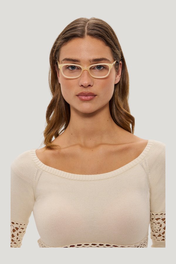 x LEXXOLA Mimi Optical Glasses - Honey — model front