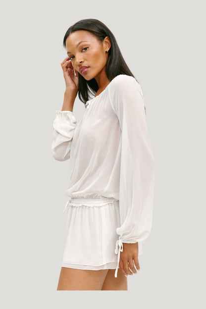 x Paige Lorenze Forever Yours Chiffon Mini Dress — carry 3