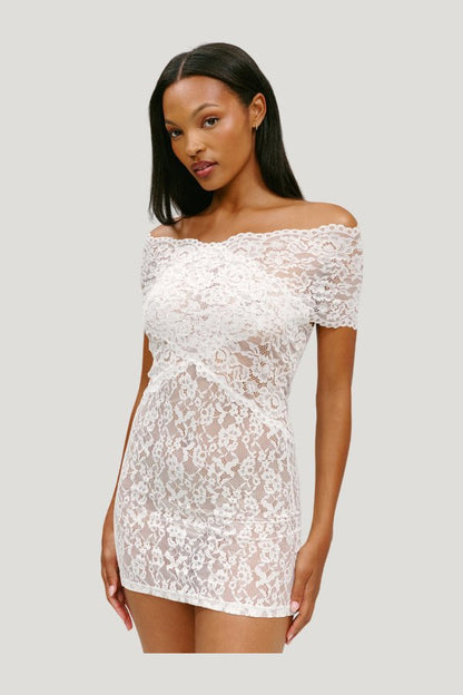 x Paige Lorenze True Love Lace Mini Dress — carry 3