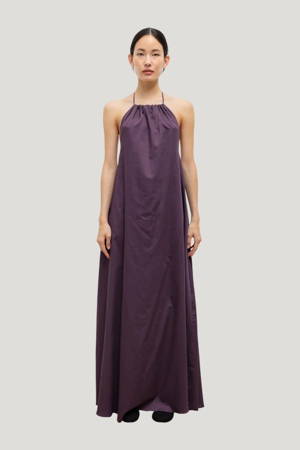 Yoko Halter Maxi Dress — model front