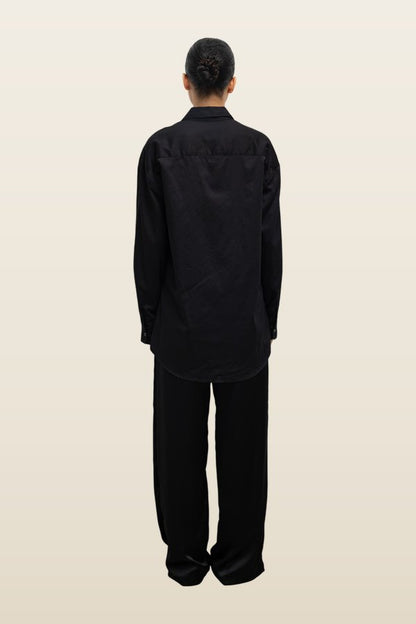 Yoko Oversized Button Down — model back