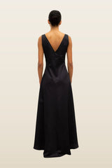 Yoko V Neck Maxi Dress — model back