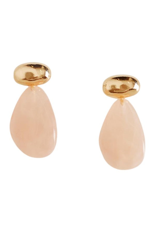 Yvette Pink Stone Drop Earrings — packshot