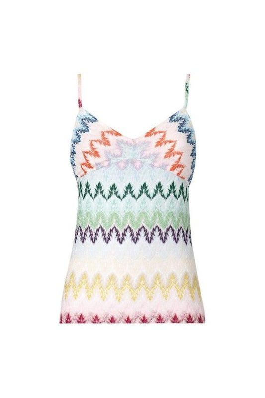 Zig zag lace tank top — packshot