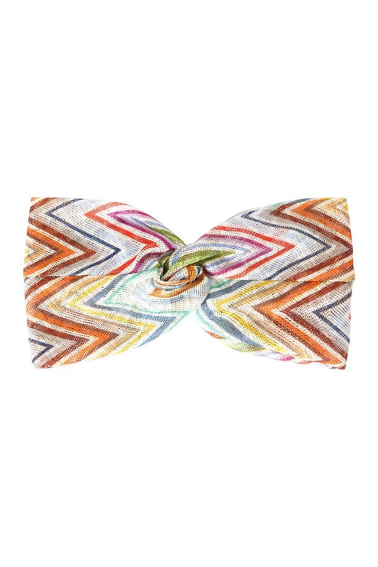 Zig zag printed fabric hairband — packshot