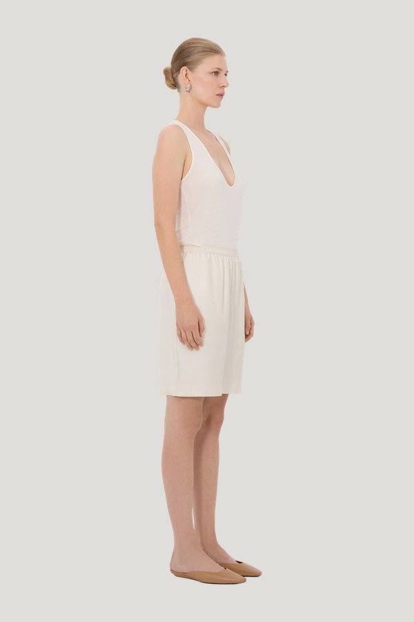 ZINIA LDS Silk twill bermuda — carry 3