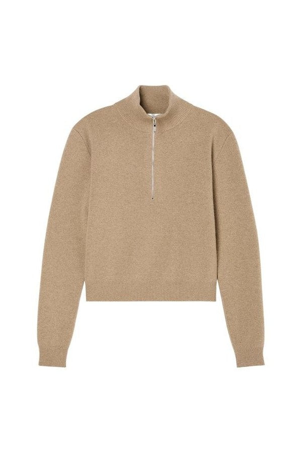 Zipped mouliné polo — packshot