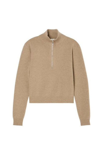 Zipped mouliné polo — packshot