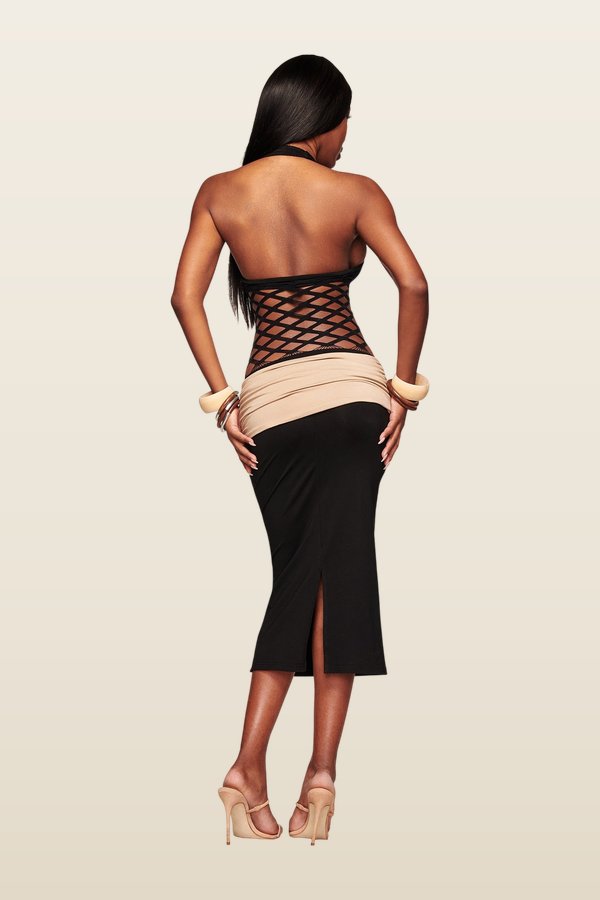 Zoreen Midi Dress — model back